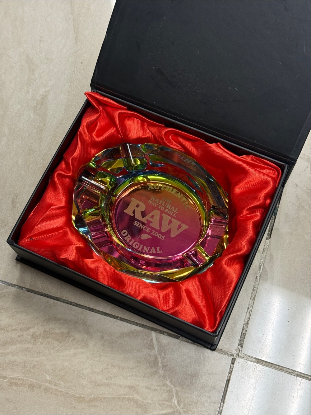 RAW Rainbow Phat Glass Ashtray